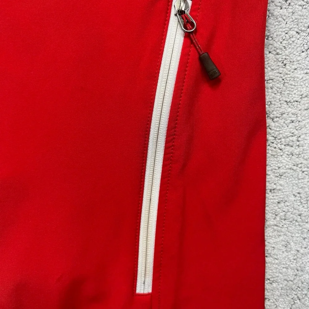 The North Face Hooded‎ Jacket Mens Large Red Summit Series Softshell Waterproof